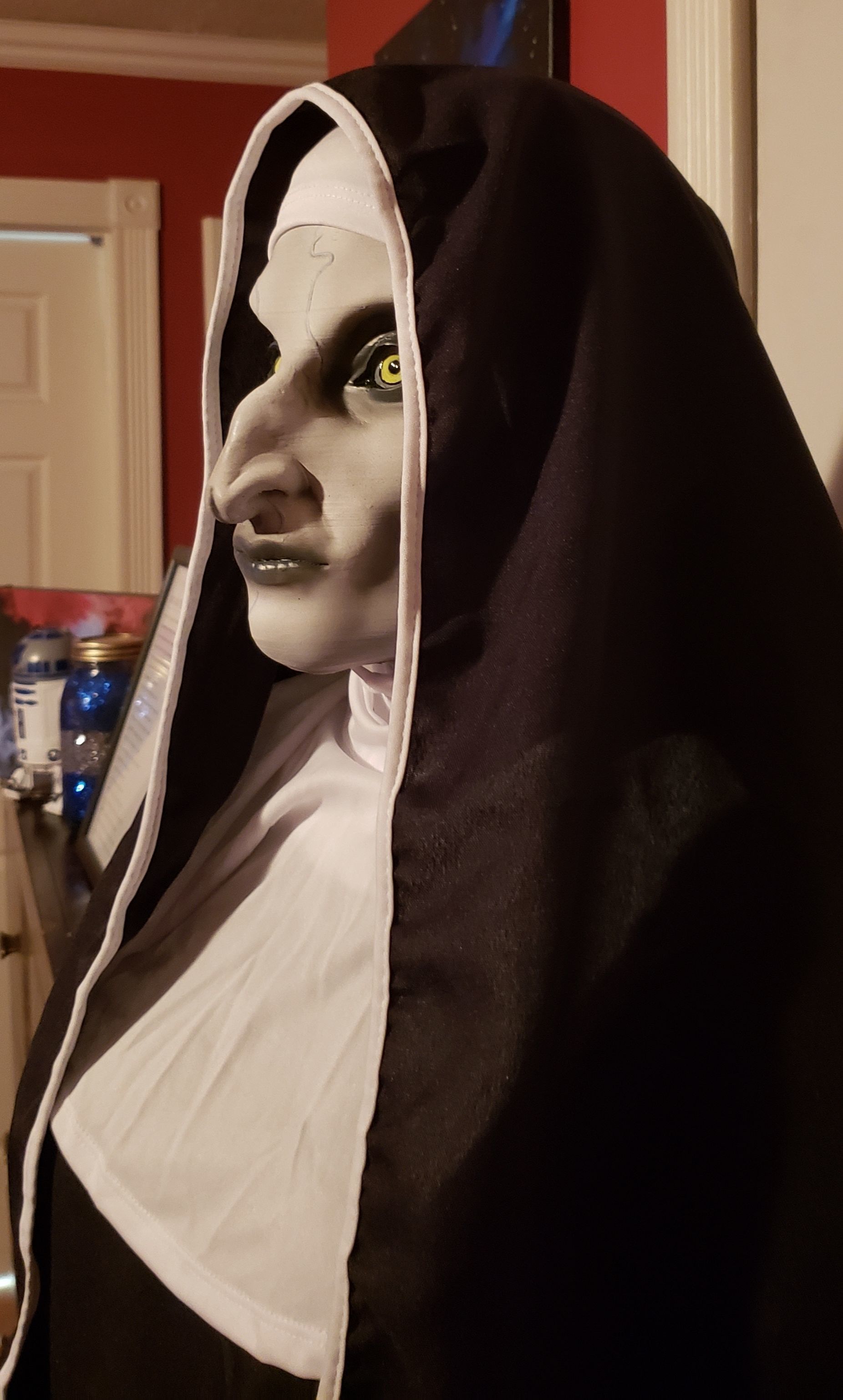 Valak The Nun head ready to print 3D print model_2