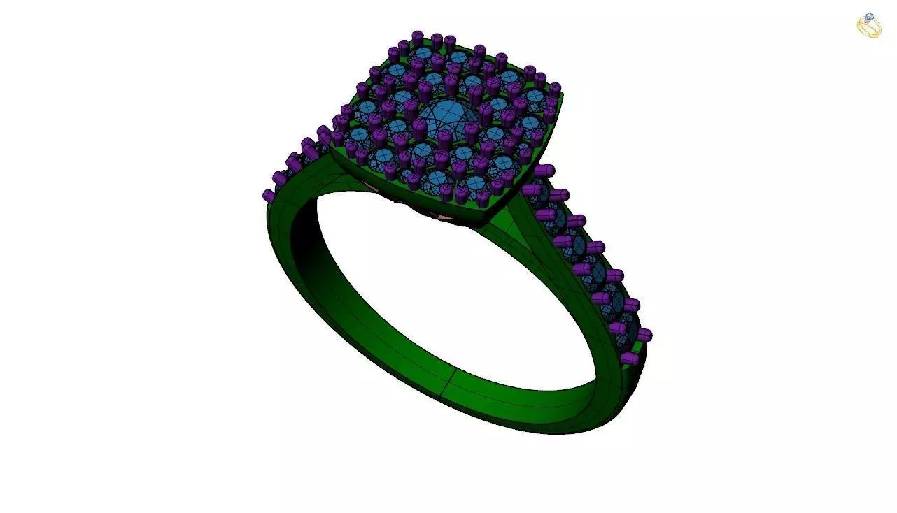Engagement ring -133 3D print model_0