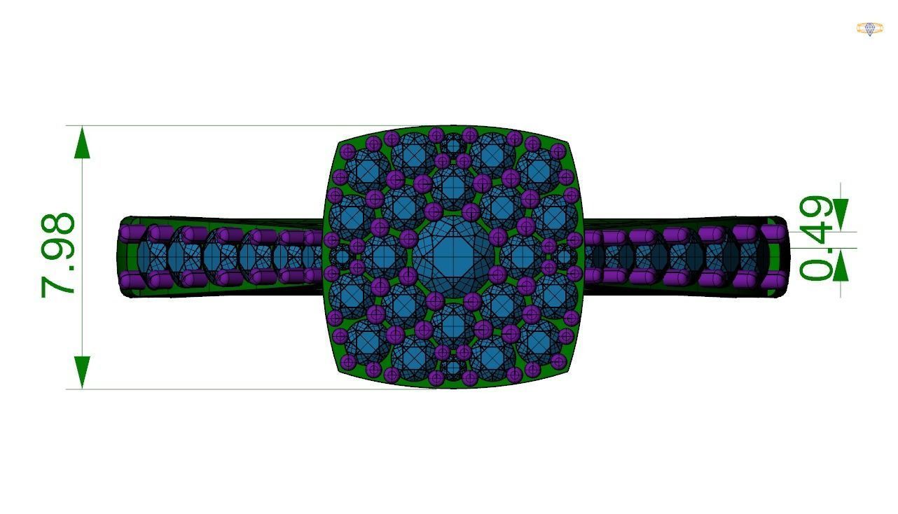 Engagement ring -133 3D print model_6