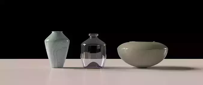 Ceramic and Glass Vases