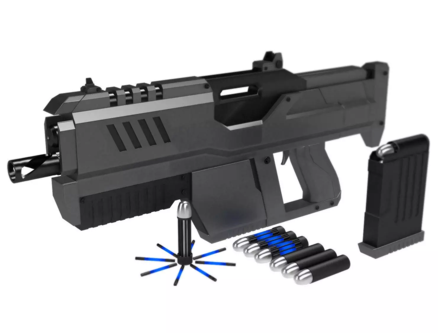 Plasma Grenade Launcher 3D model_0
