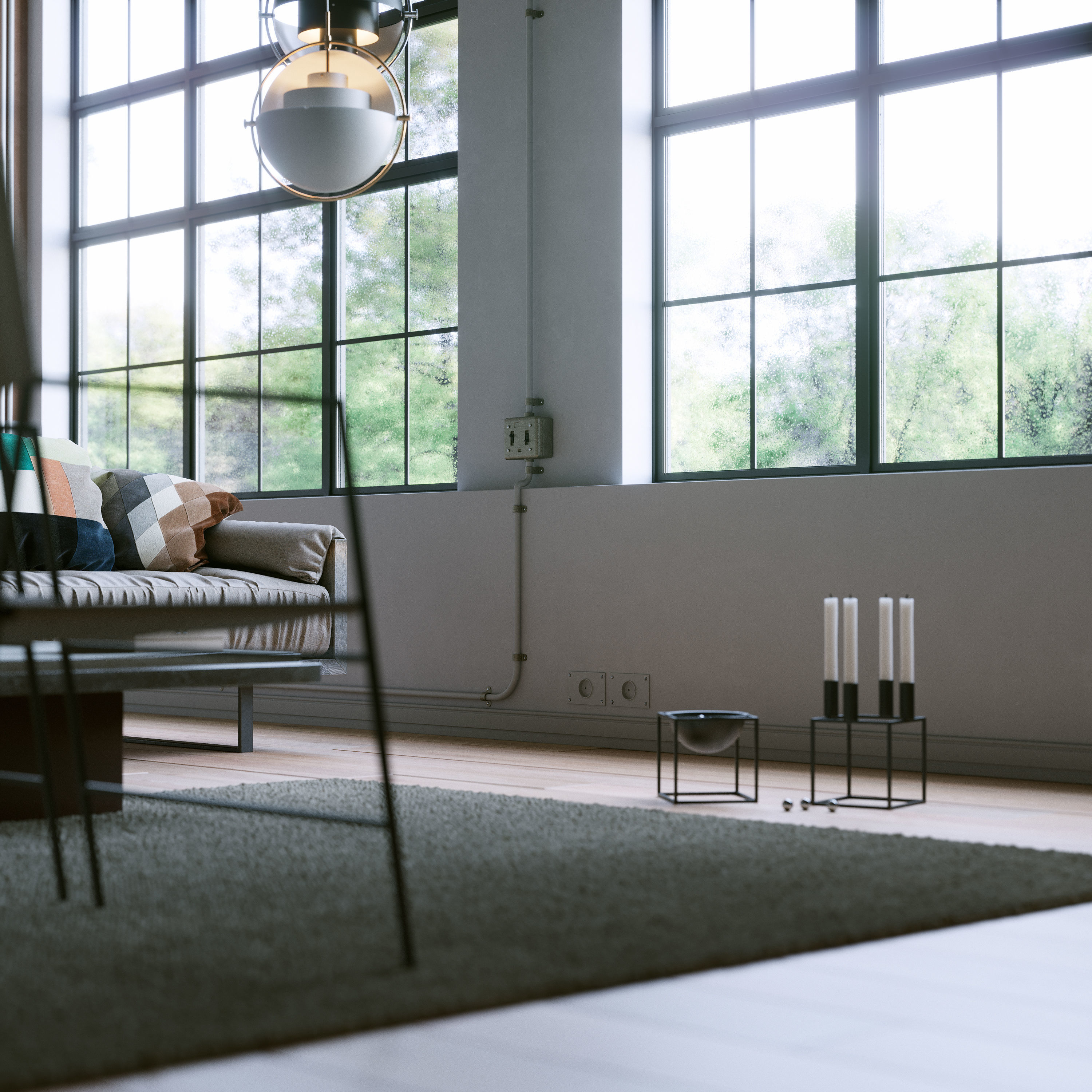 Industrial Loft 3D model_8