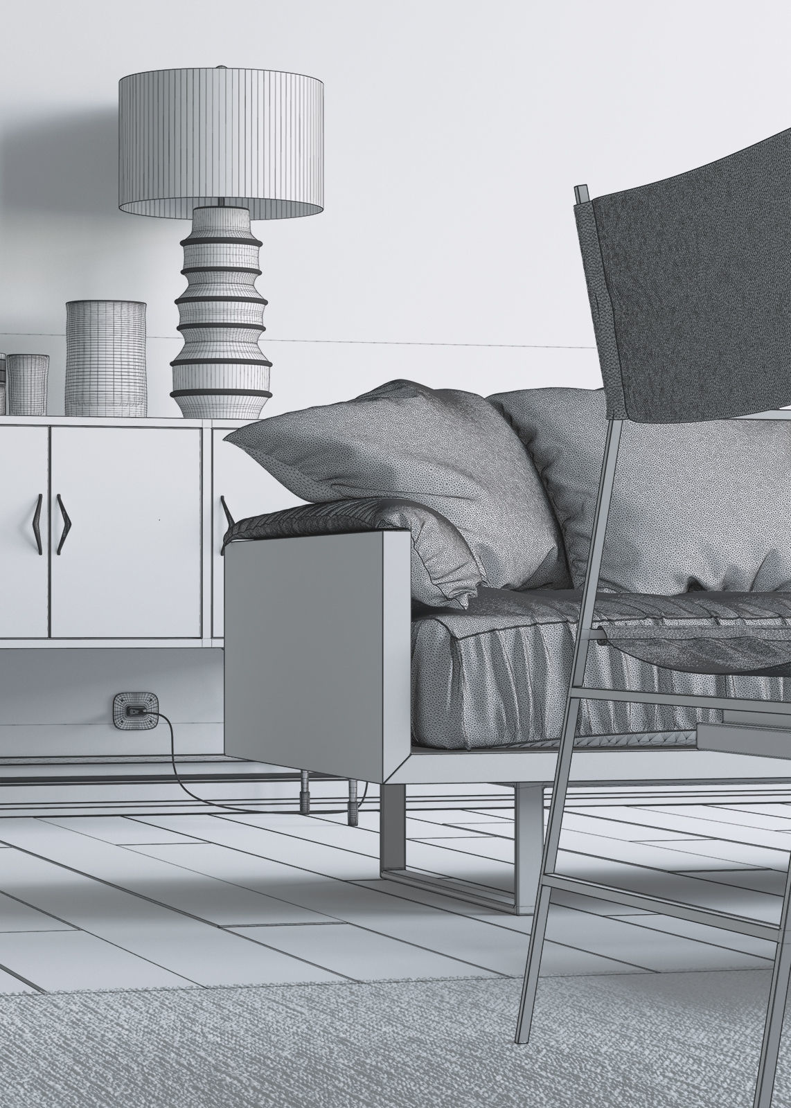 Industrial Loft 3D model_11