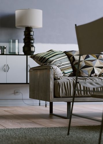 Industrial Loft 3D model 3
