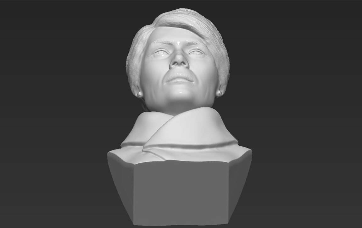 Melania Trump bust 3D printing ready stl obj formats 3D print model_21