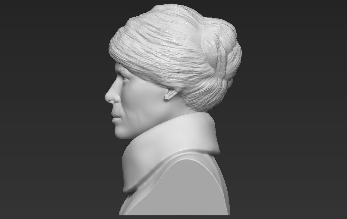 Melania Trump bust 3D printing ready stl obj formats 3D print model_4