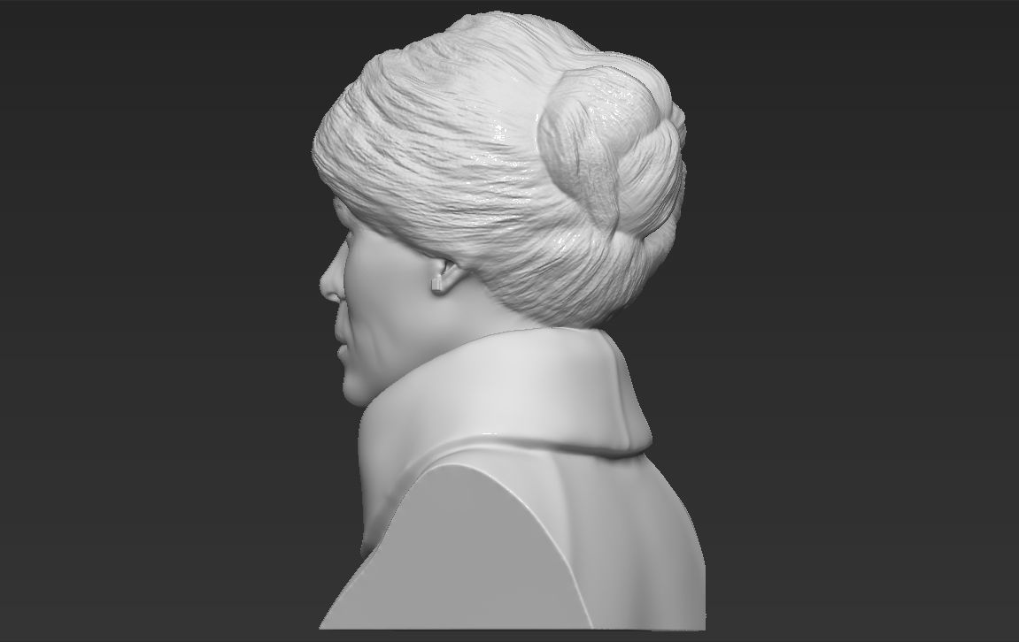 Melania Trump bust 3D printing ready stl obj formats 3D print model_5