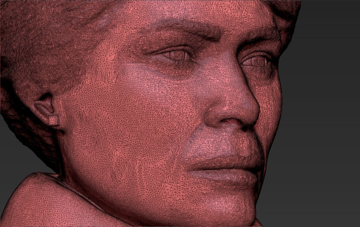 Melania Trump bust 3D printing ready stl obj formats 3D print model_29