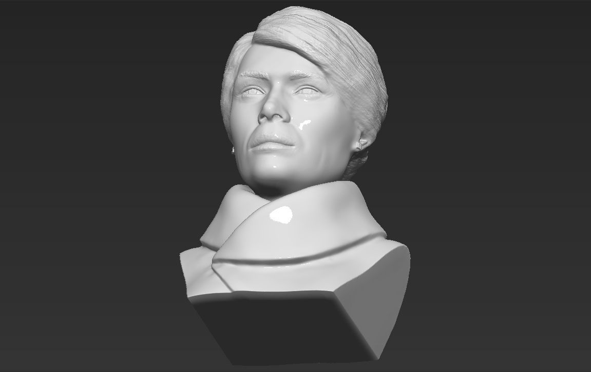 Melania Trump bust 3D printing ready stl obj formats 3D print model_17