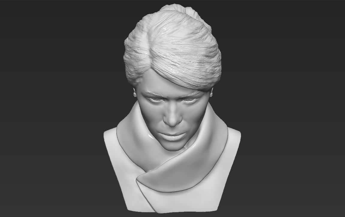 Melania Trump bust 3D printing ready stl obj formats 3D print model_16
