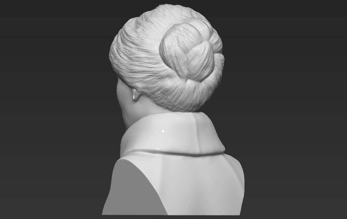 Melania Trump bust 3D printing ready stl obj formats 3D print model_6