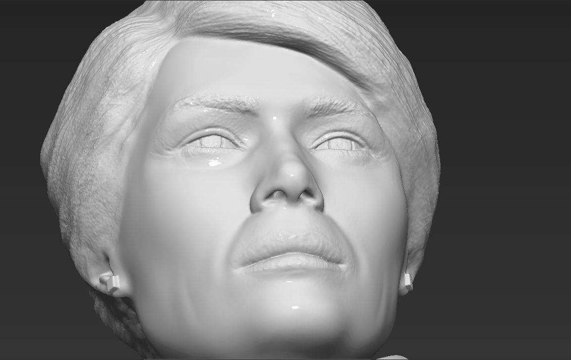 Melania Trump bust 3D printing ready stl obj formats 3D print model_20