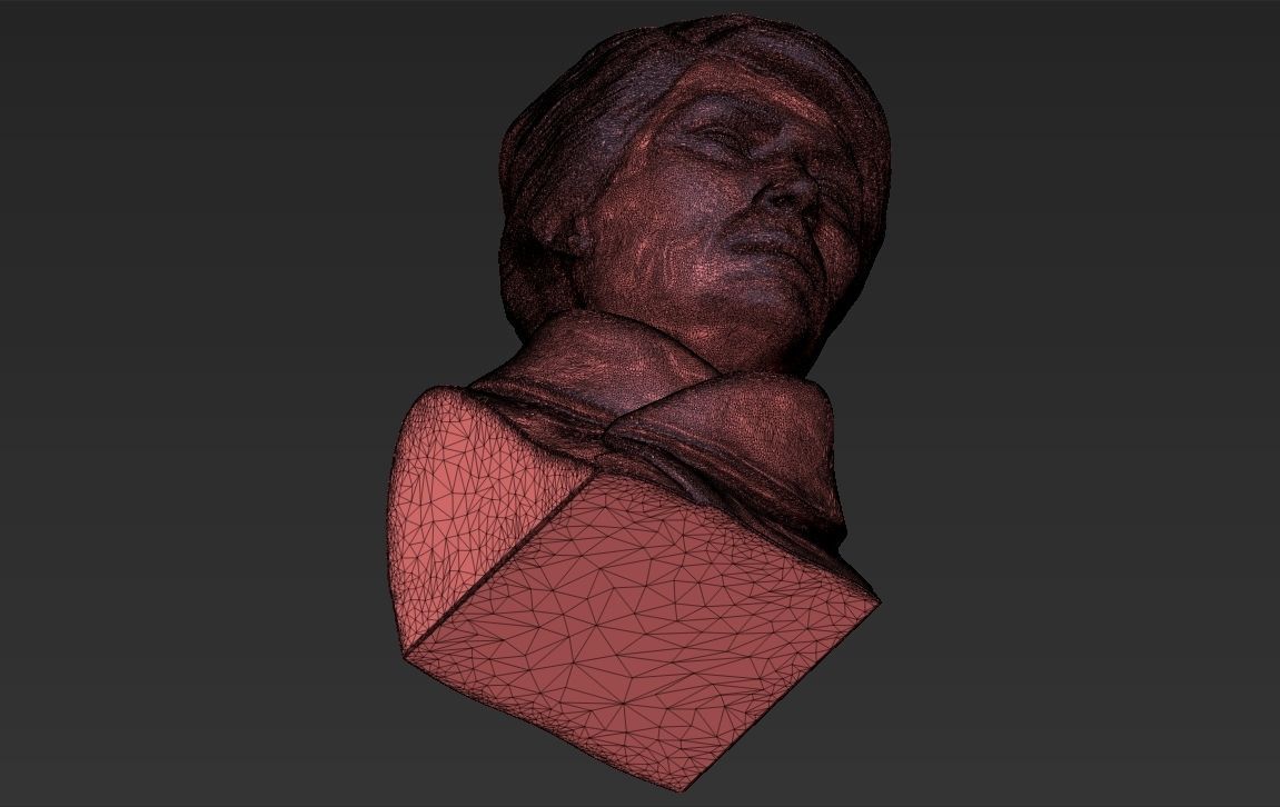 Melania Trump bust 3D printing ready stl obj formats 3D print model_28