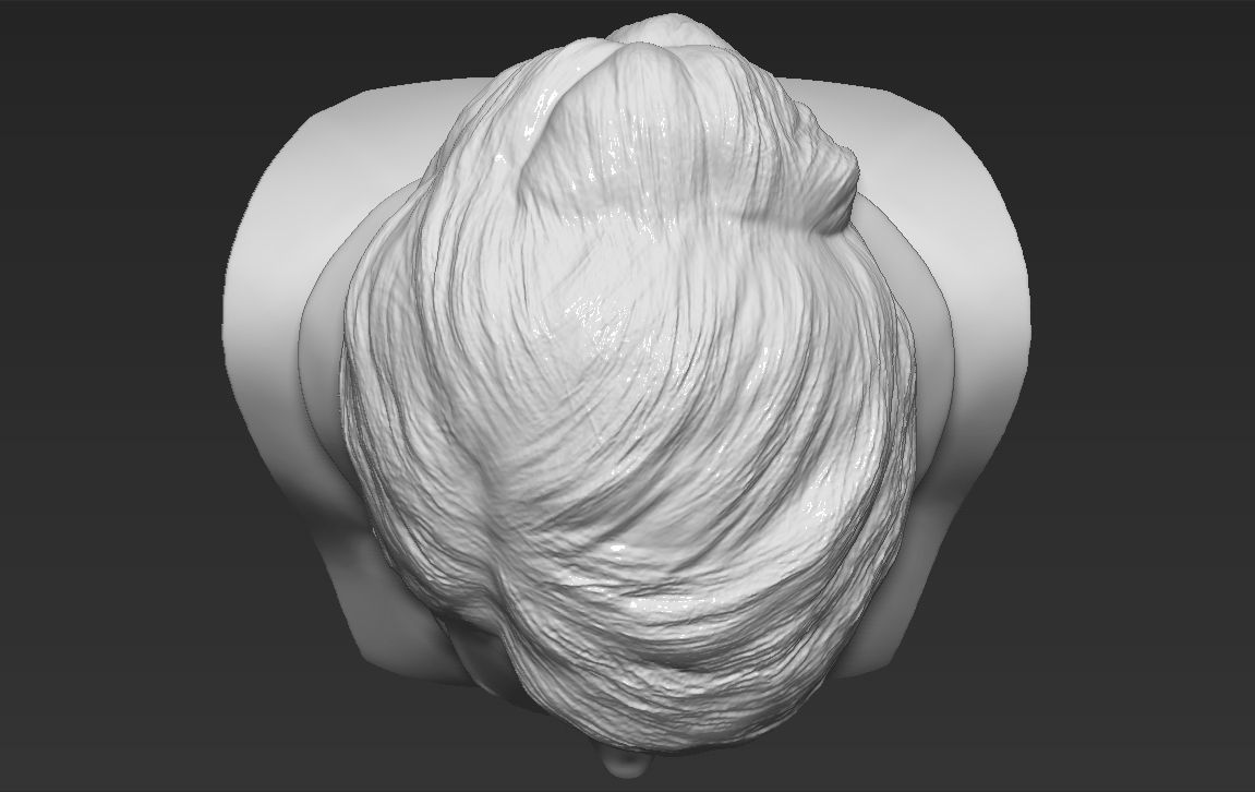 Melania Trump bust 3D printing ready stl obj formats 3D print model_22