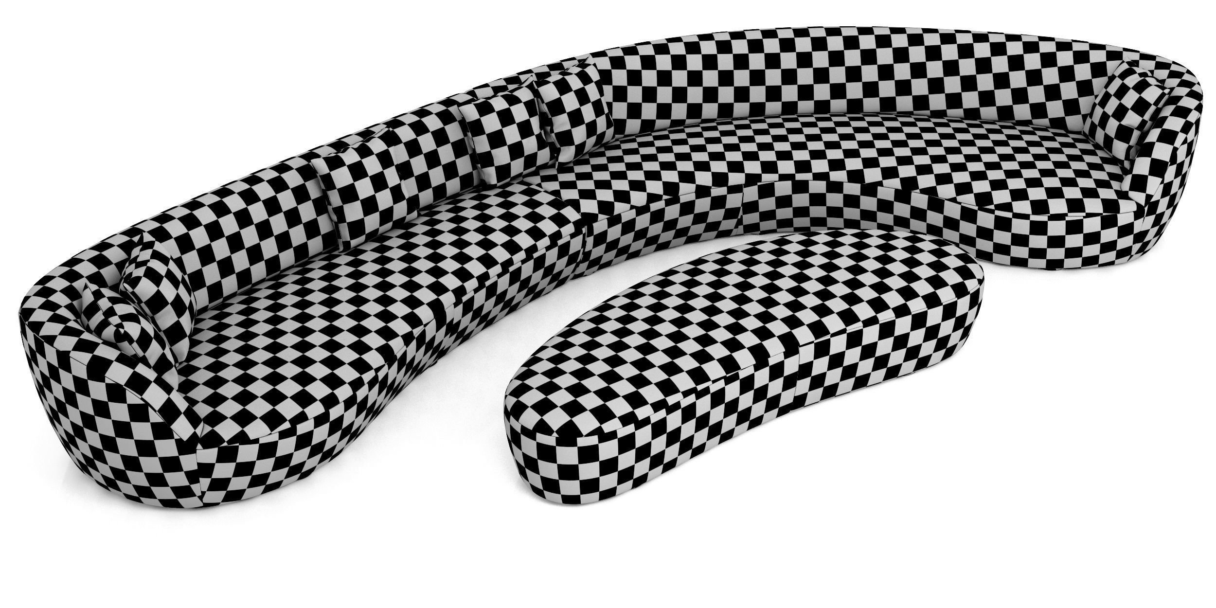 Roche Bobois EDITO CORNER MERIDIENNE MAXI RIGHT 3D model_7