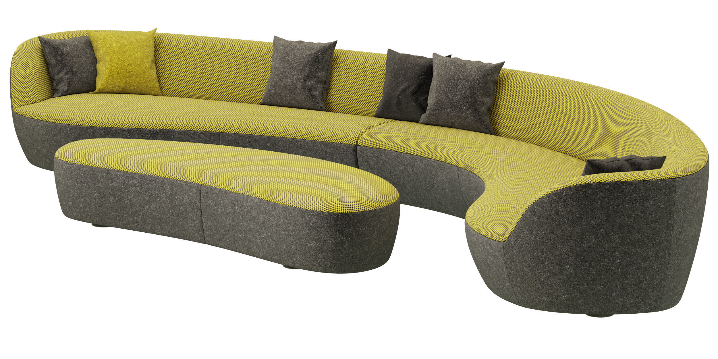 Roche Bobois EDITO CORNER MERIDIENNE MAXI RIGHT 3D model_1