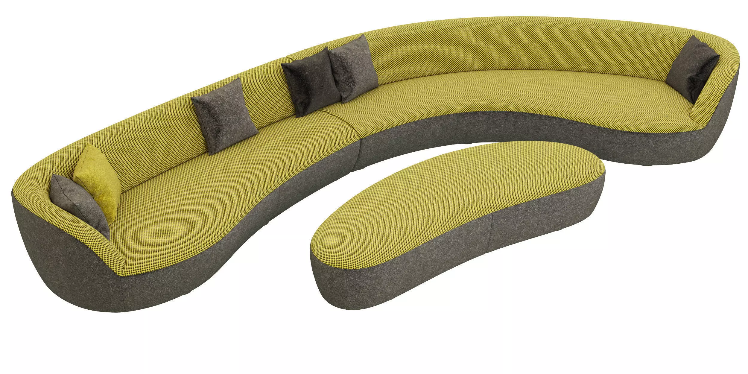 Roche Bobois EDITO CORNER MERIDIENNE MAXI RIGHT 3D model_0