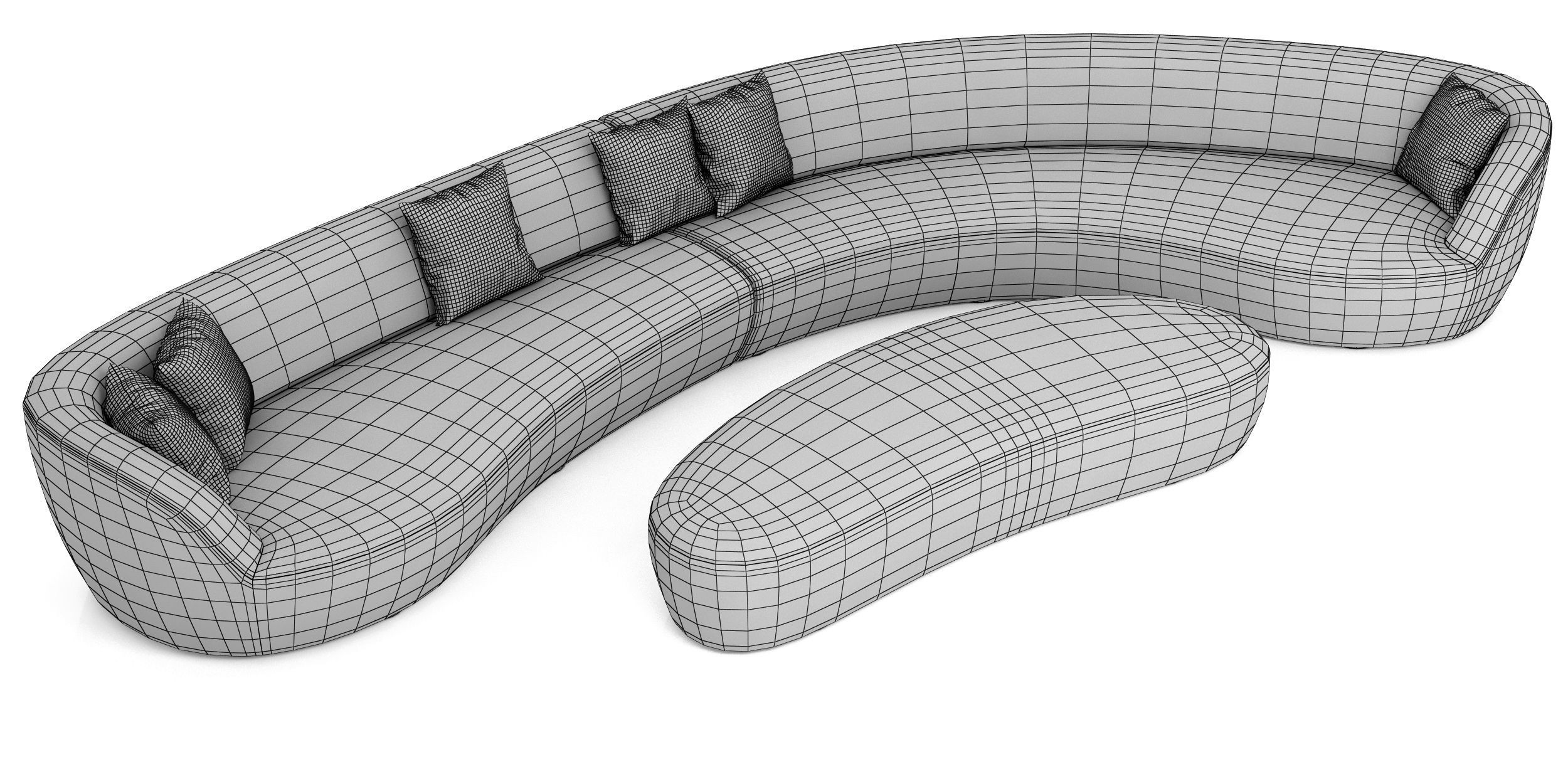 Roche Bobois EDITO CORNER MERIDIENNE MAXI RIGHT 3D model_8