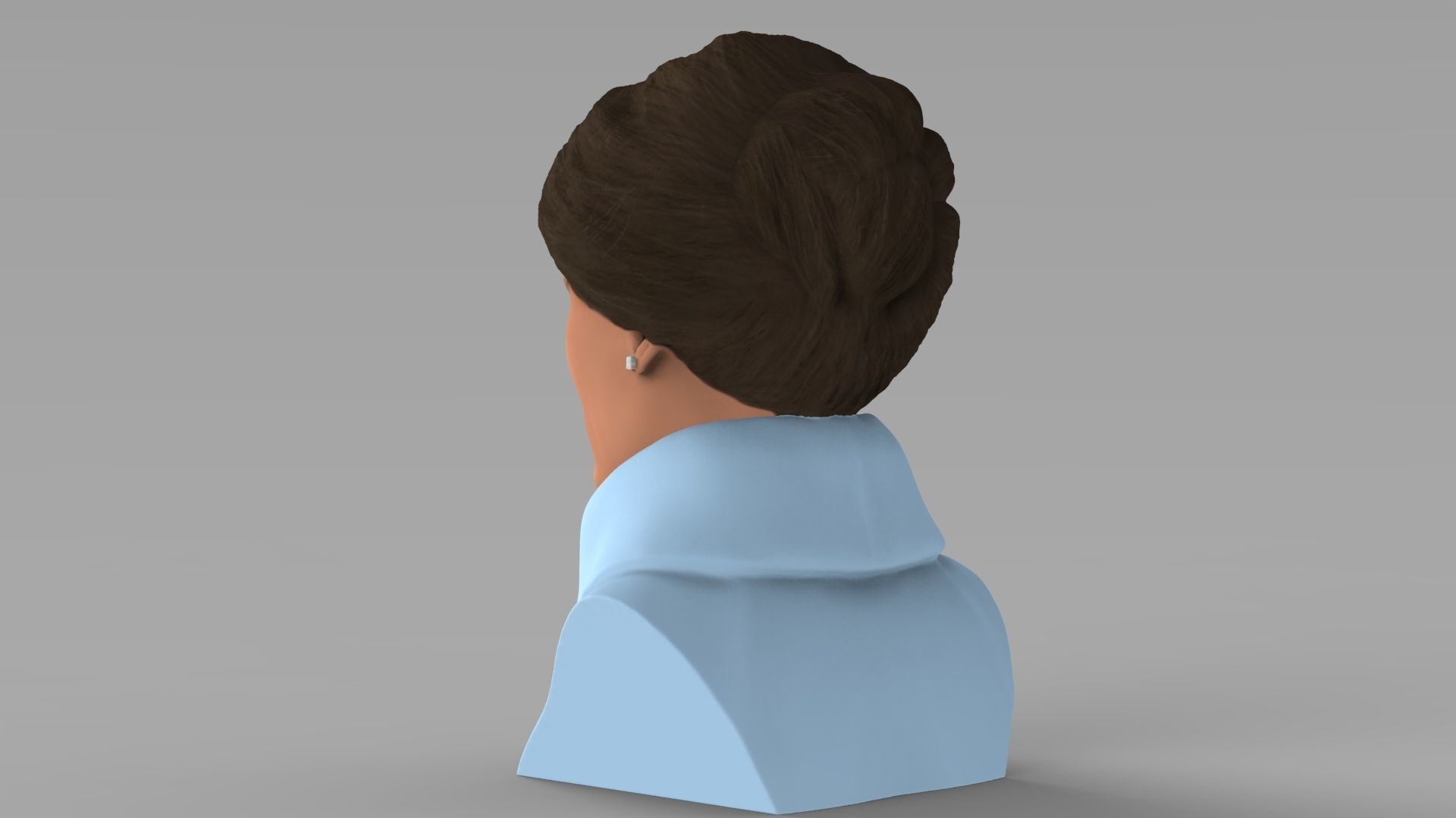 Melania Trump bust ready for full color 3D printing 3D print model_5