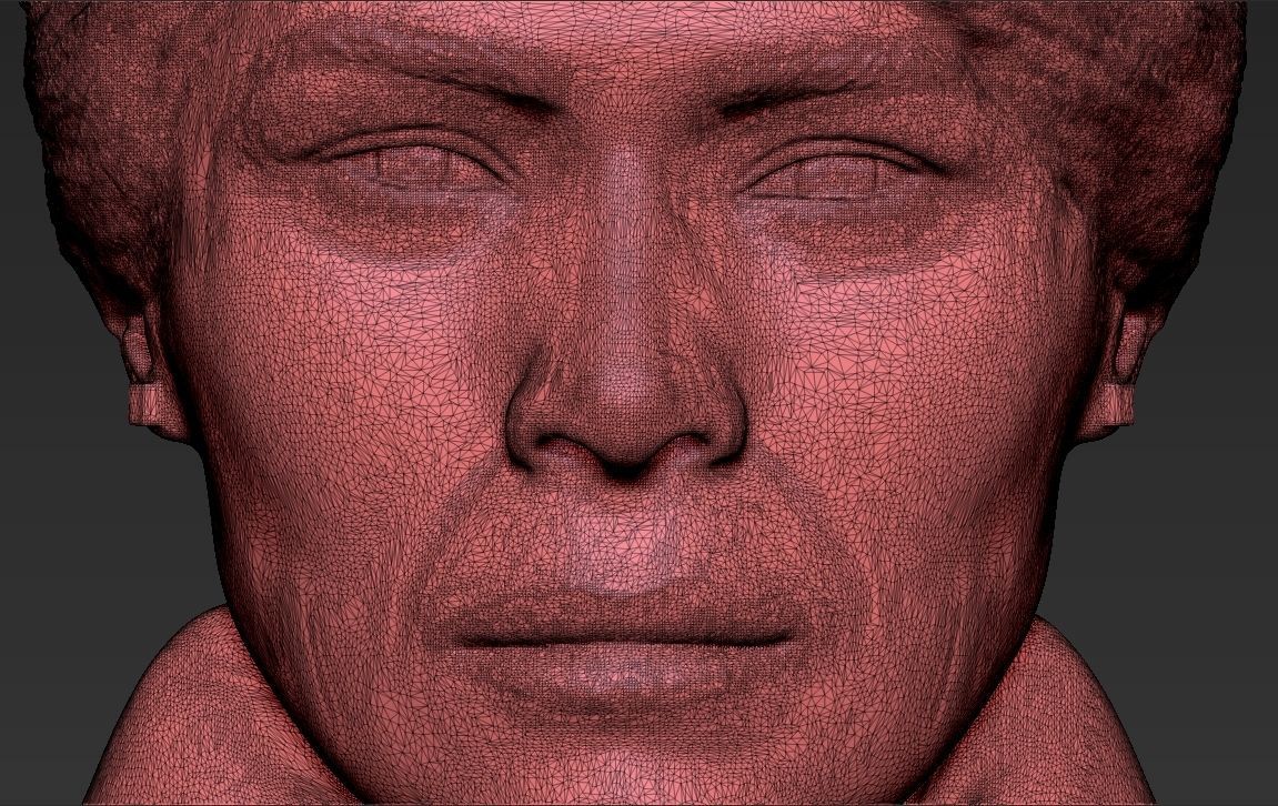Melania Trump bust ready for full color 3D printing 3D print model_56