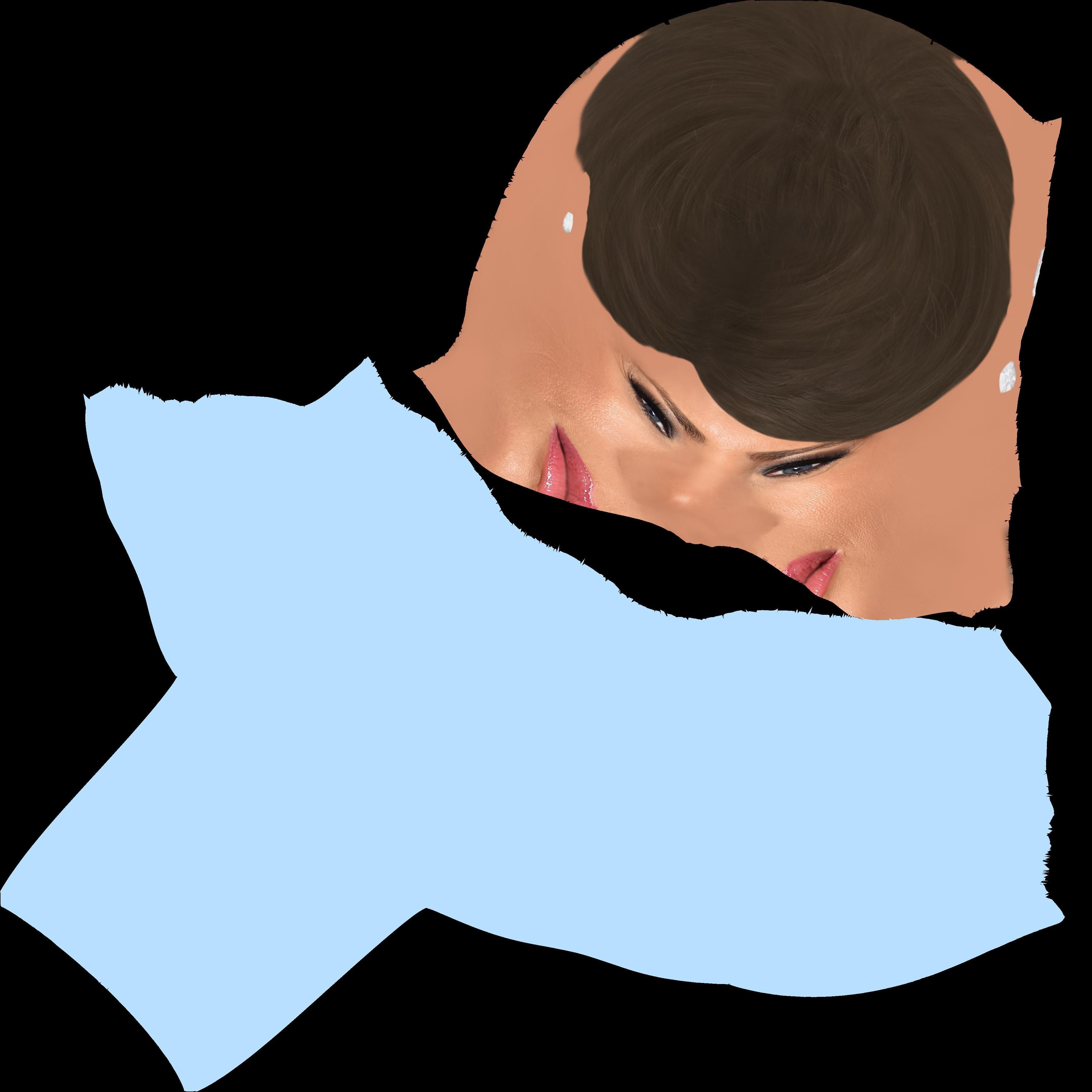 Melania Trump bust ready for full color 3D printing 3D print model_21