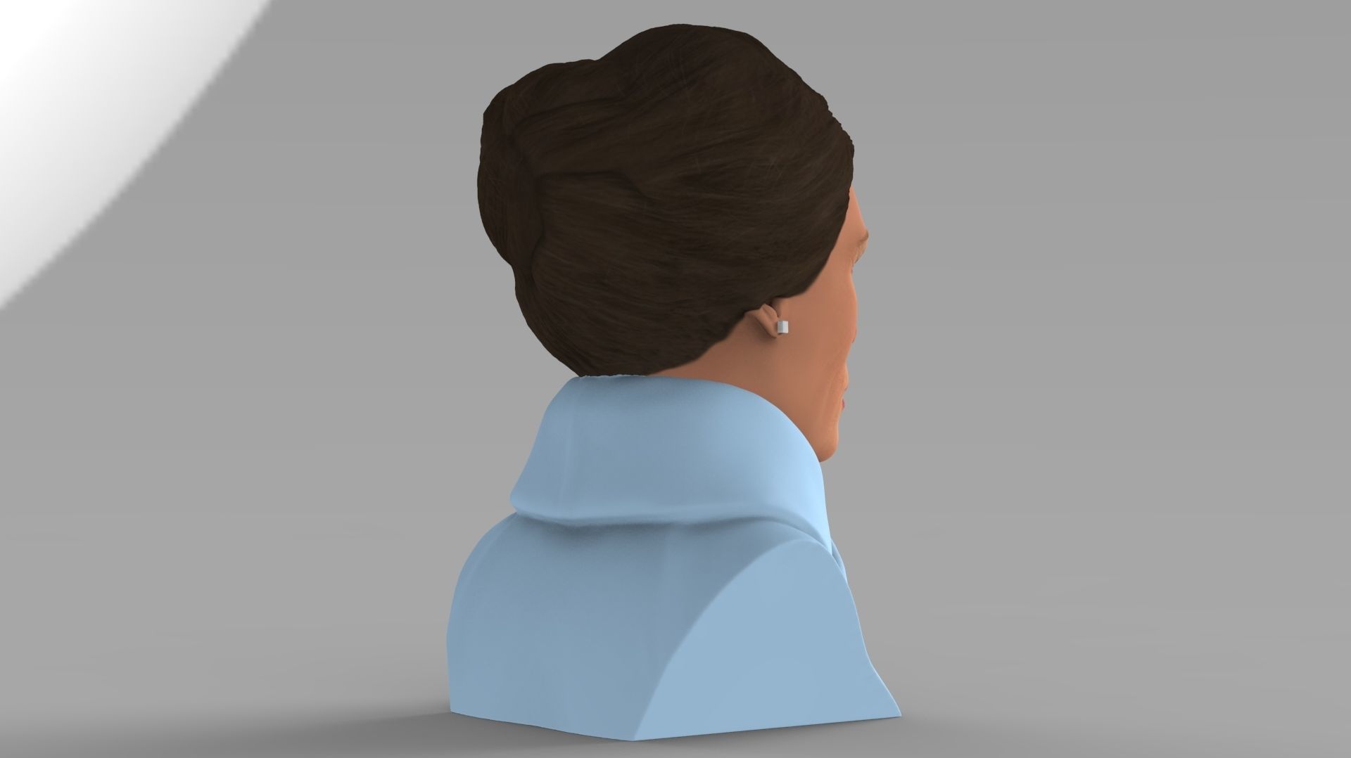 Melania Trump bust ready for full color 3D printing 3D print model_7