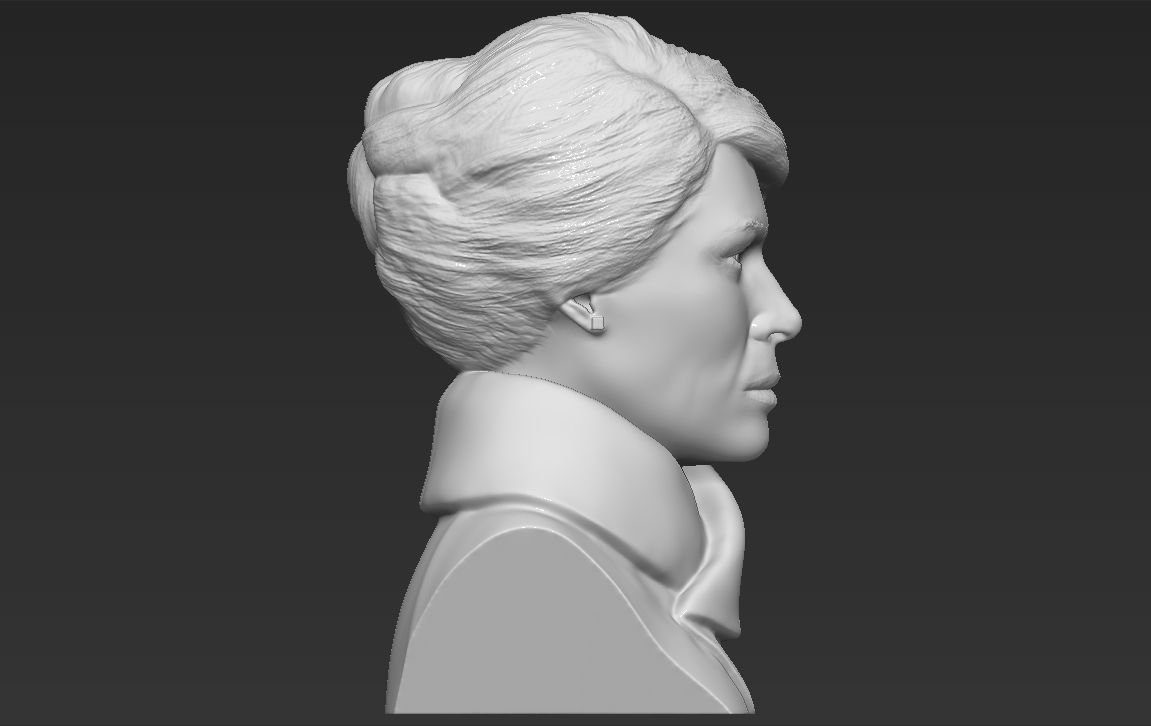 Melania Trump bust ready for full color 3D printing 3D print model_37