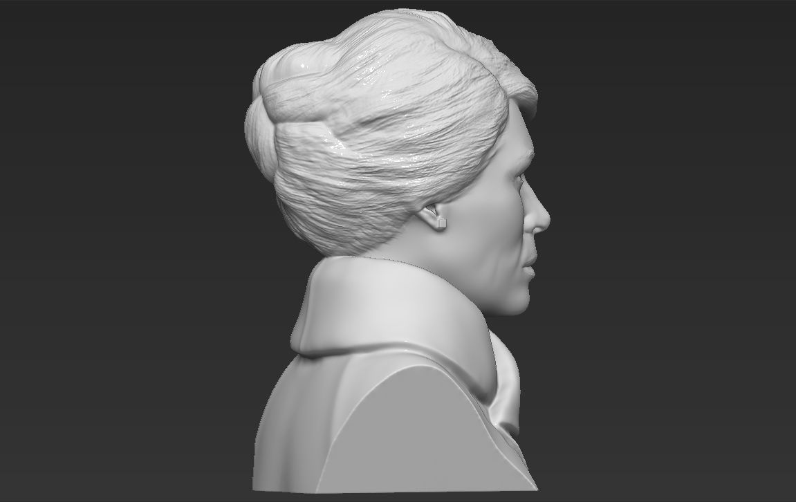 Melania Trump bust ready for full color 3D printing 3D print model_35