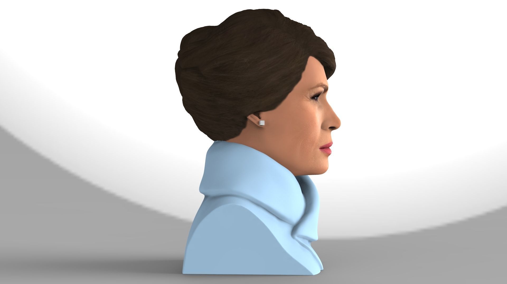 Melania Trump bust ready for full color 3D printing 3D print model_8