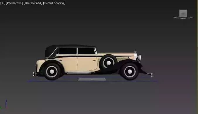 MayBach 1932 Low-poly 3D model