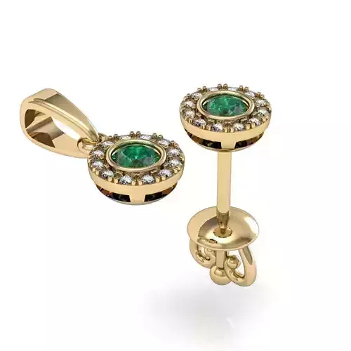  fashion  stud earring and pendant 