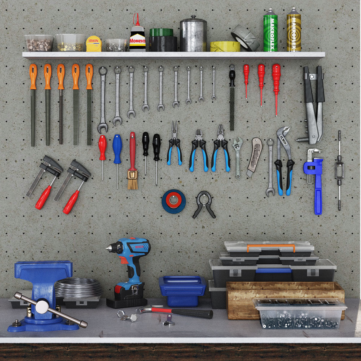 garage tools set 1