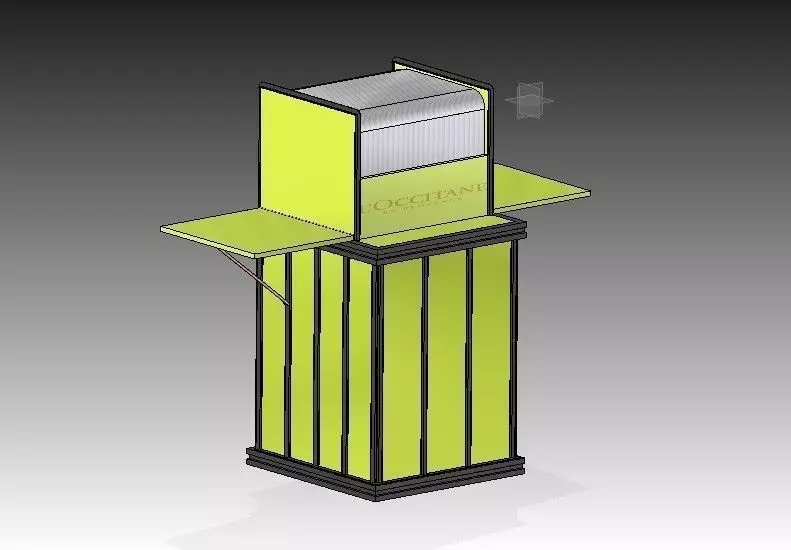 Cashier counter Free 3D model