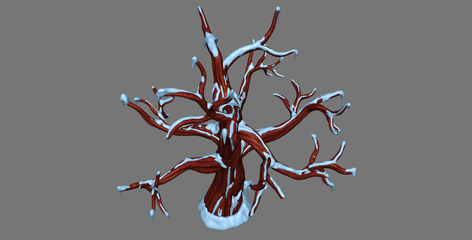 Snow Tree 3D model_14