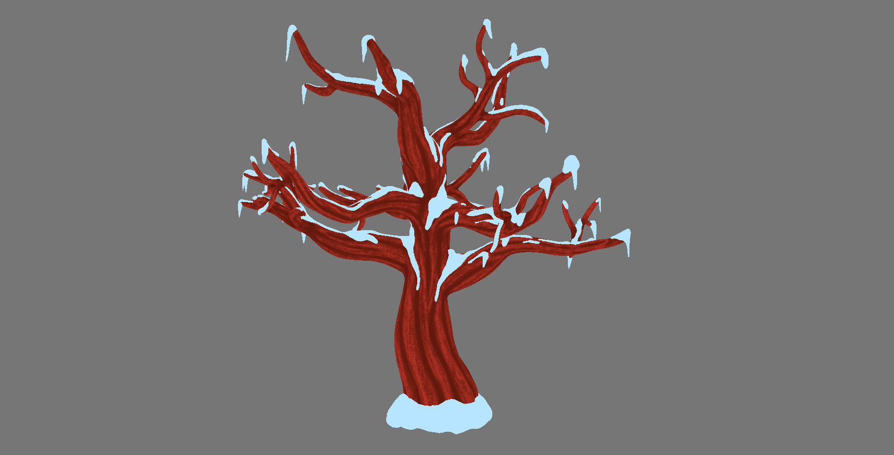 Snow Tree 3D model_11