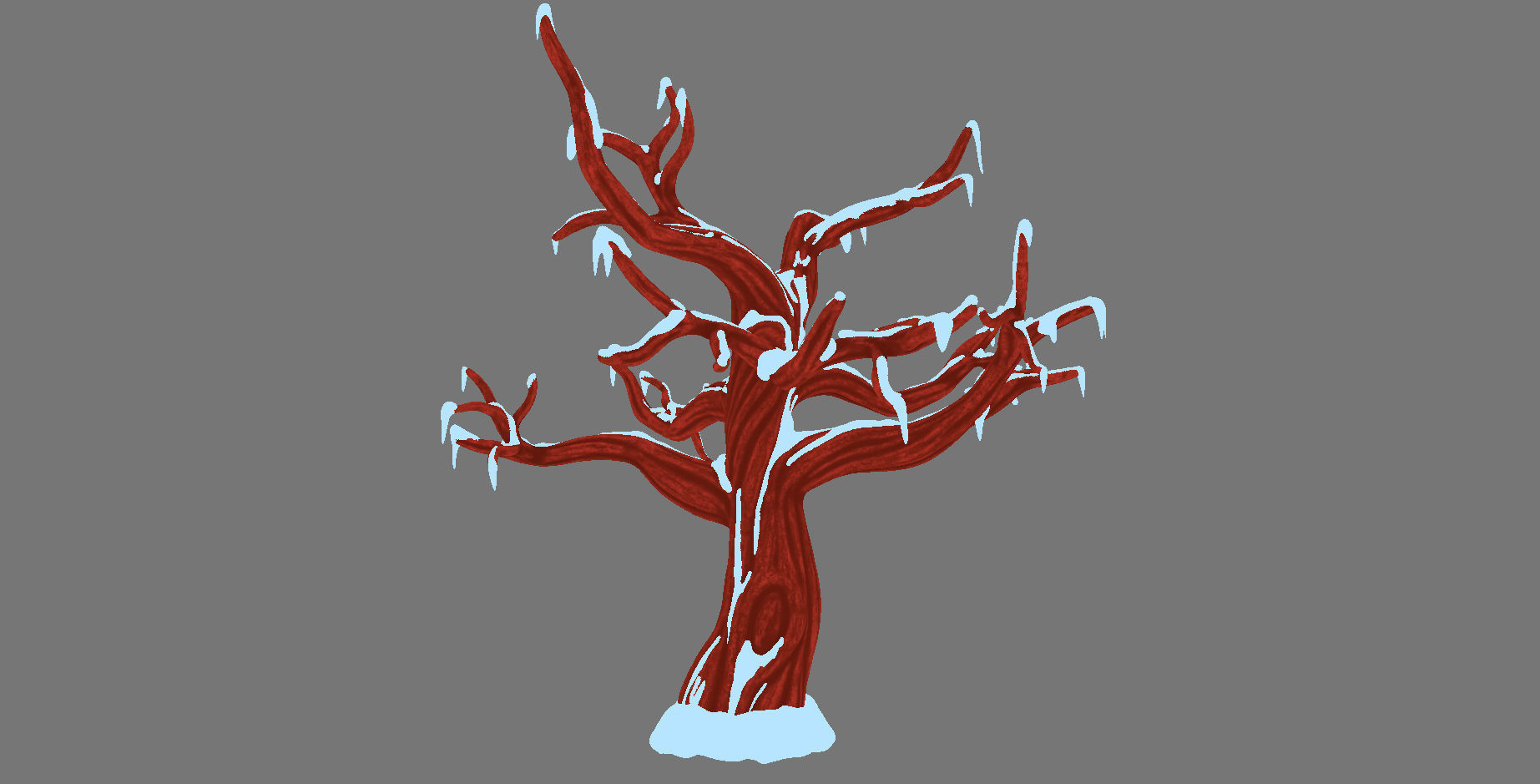 Snow Tree 3D model_6