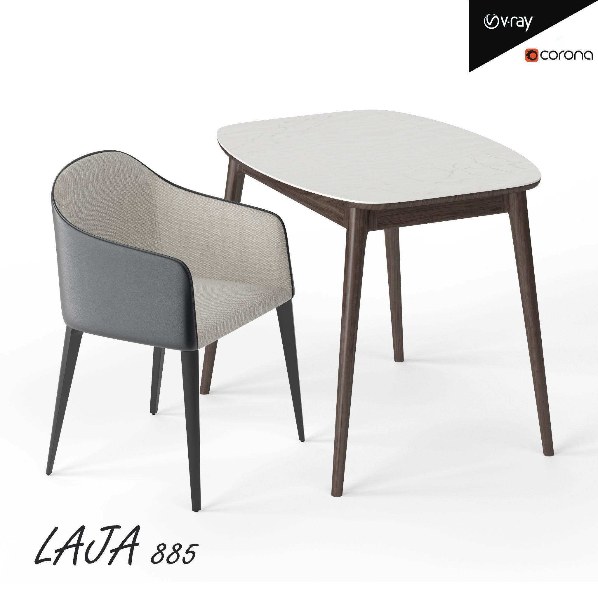 Table and Chair collection model _10