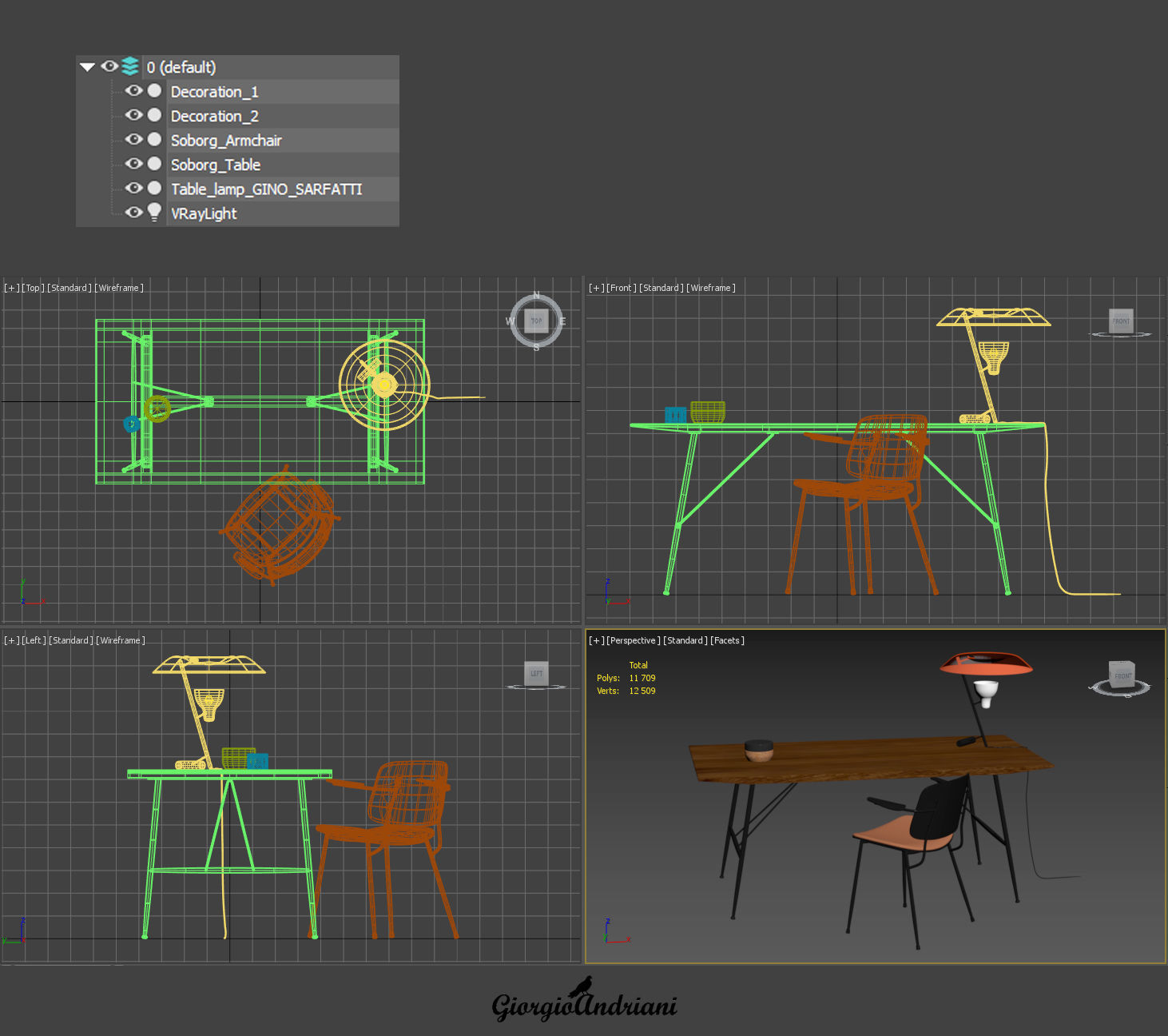 Table and Chair collection model _88