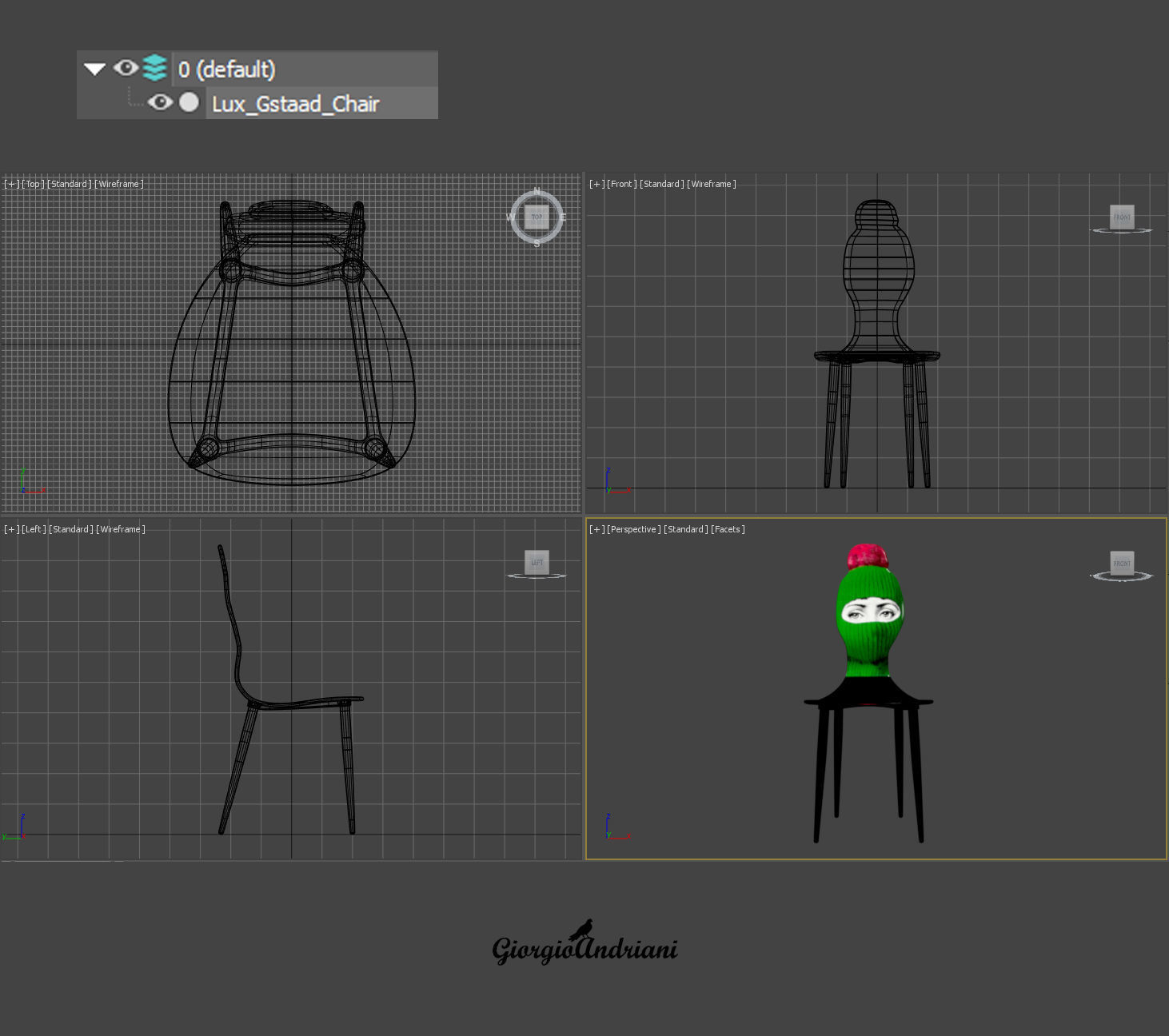 Table and Chair collection model _133
