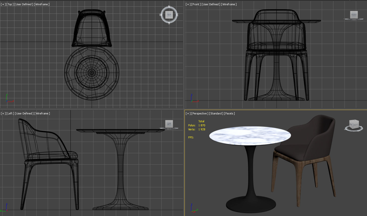 Table and Chair collection model _33