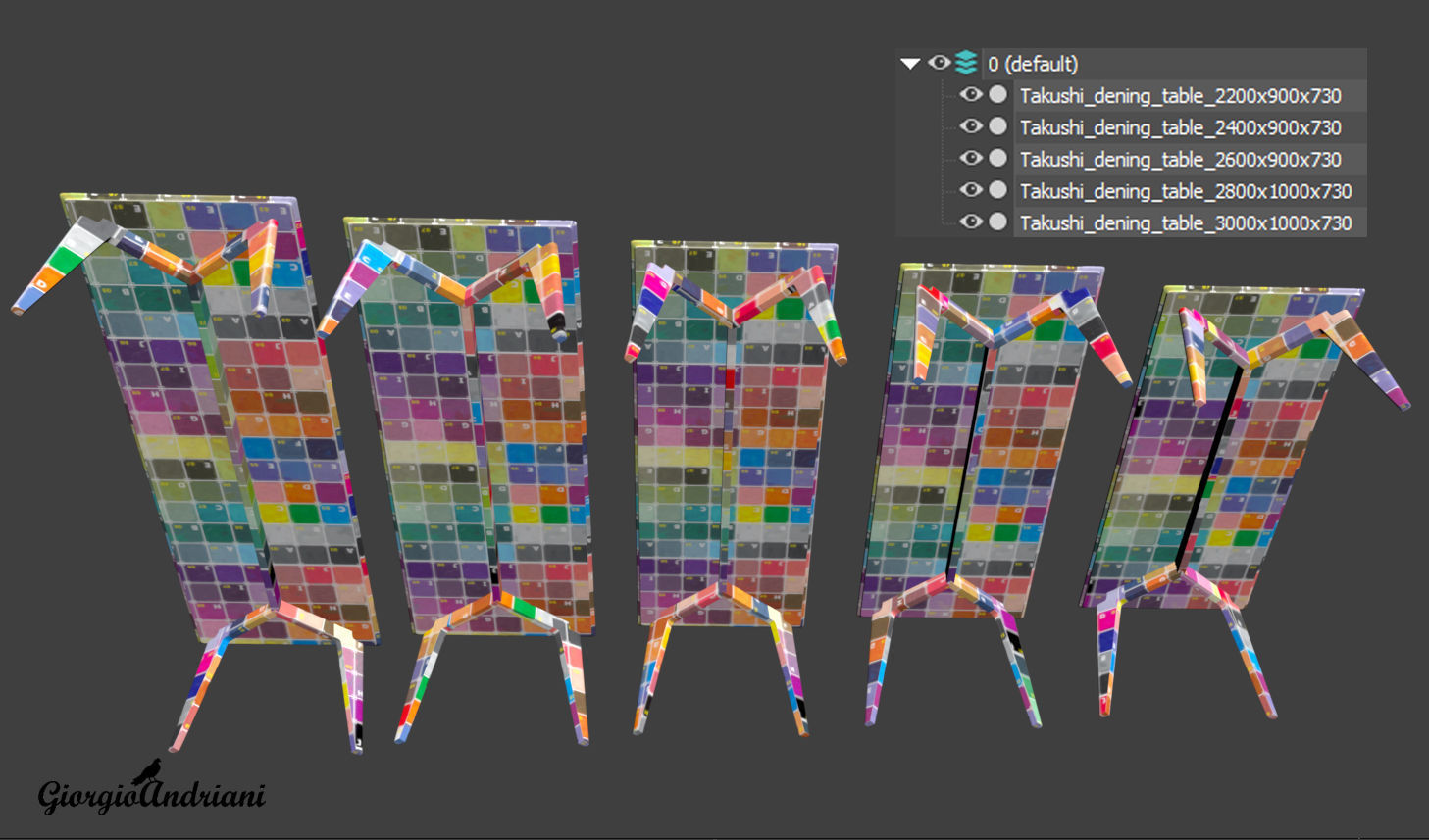 Table and Chair collection model _67