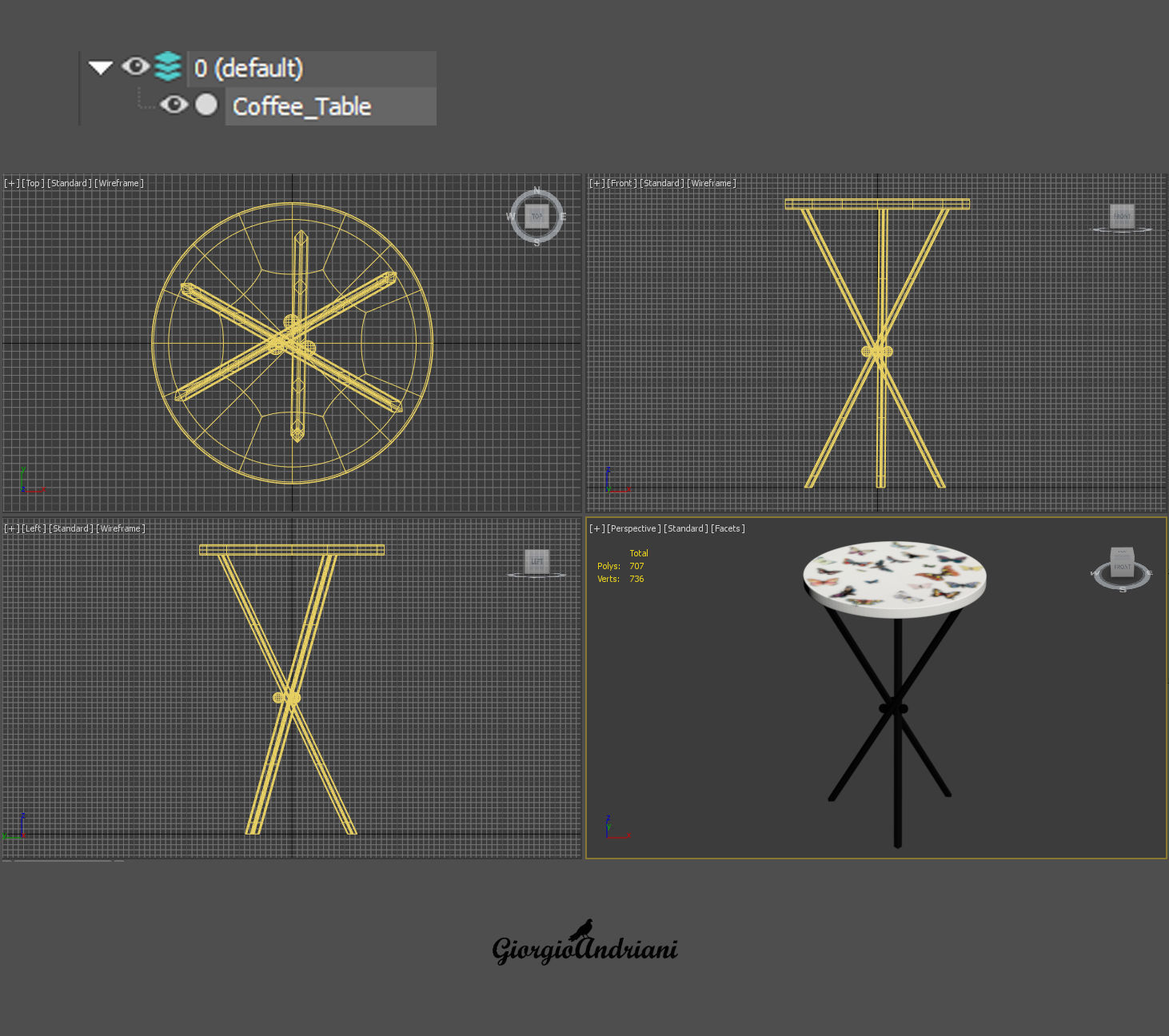 Table and Chair collection model _114
