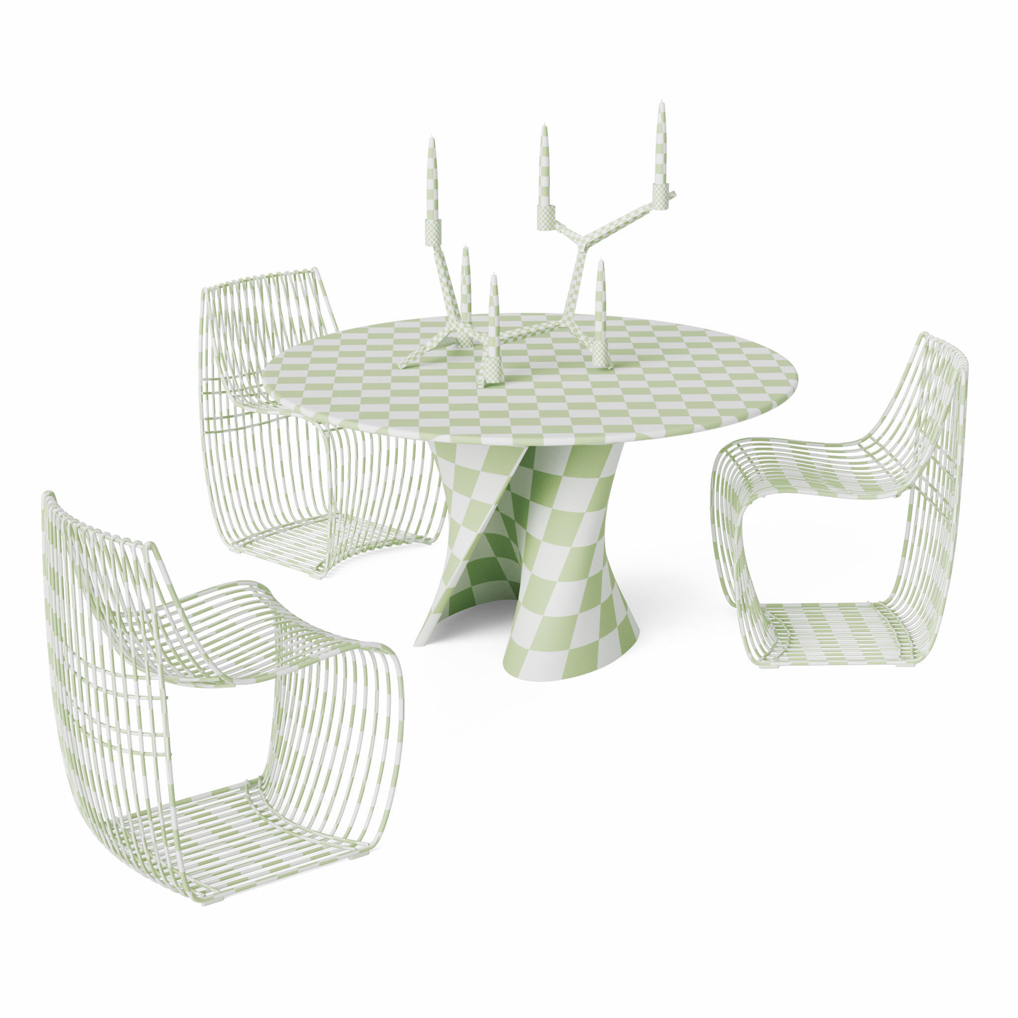 Table and Chair collection model _9
