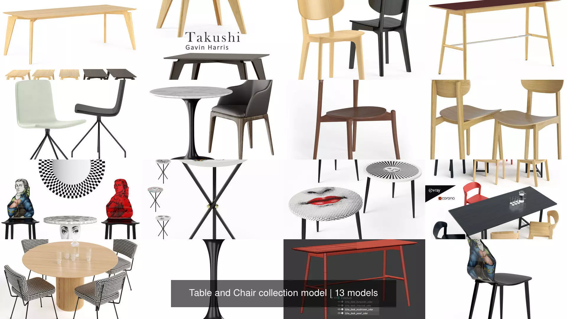 Table and Chair collection model _1