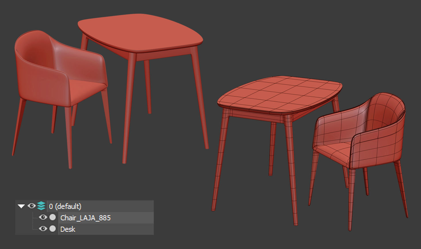Table and Chair collection model _16