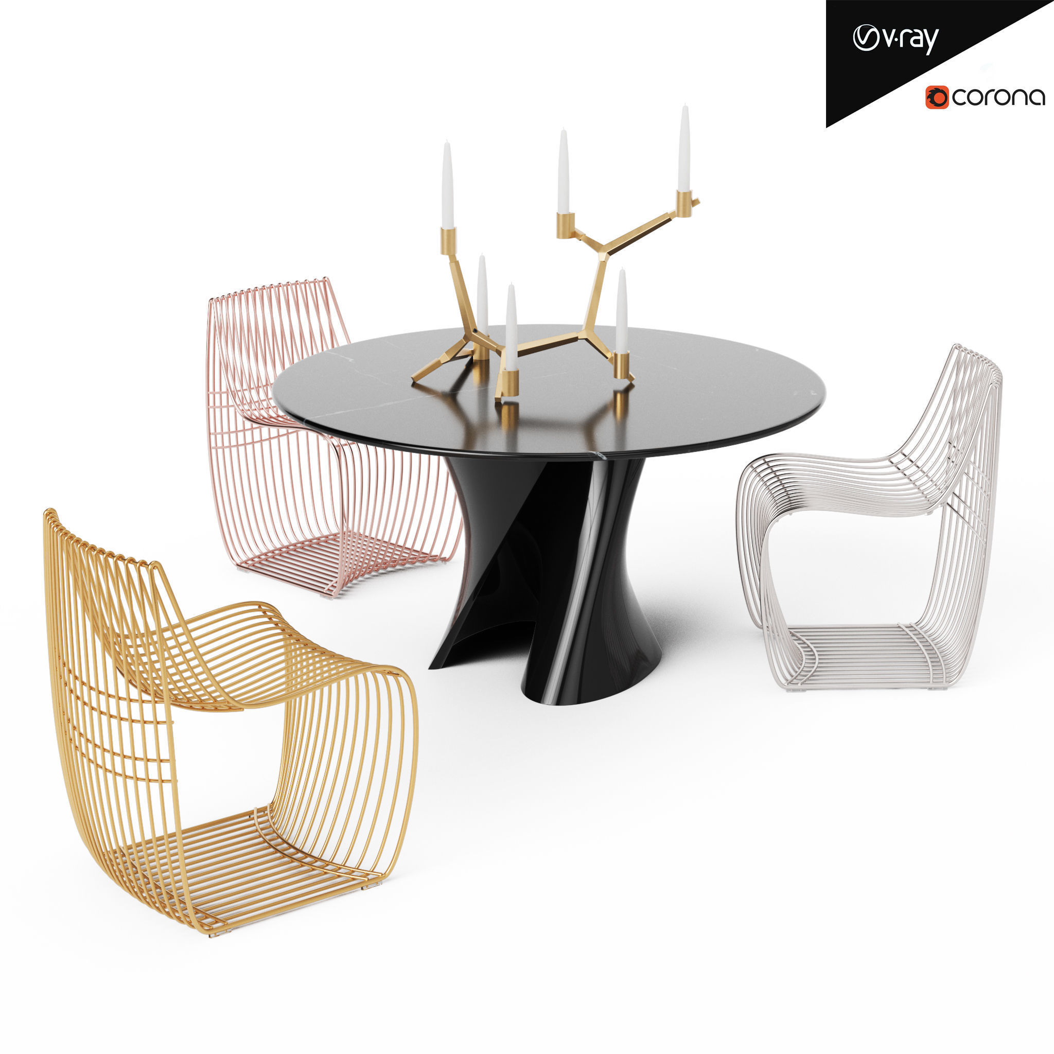 Table and Chair collection model _3