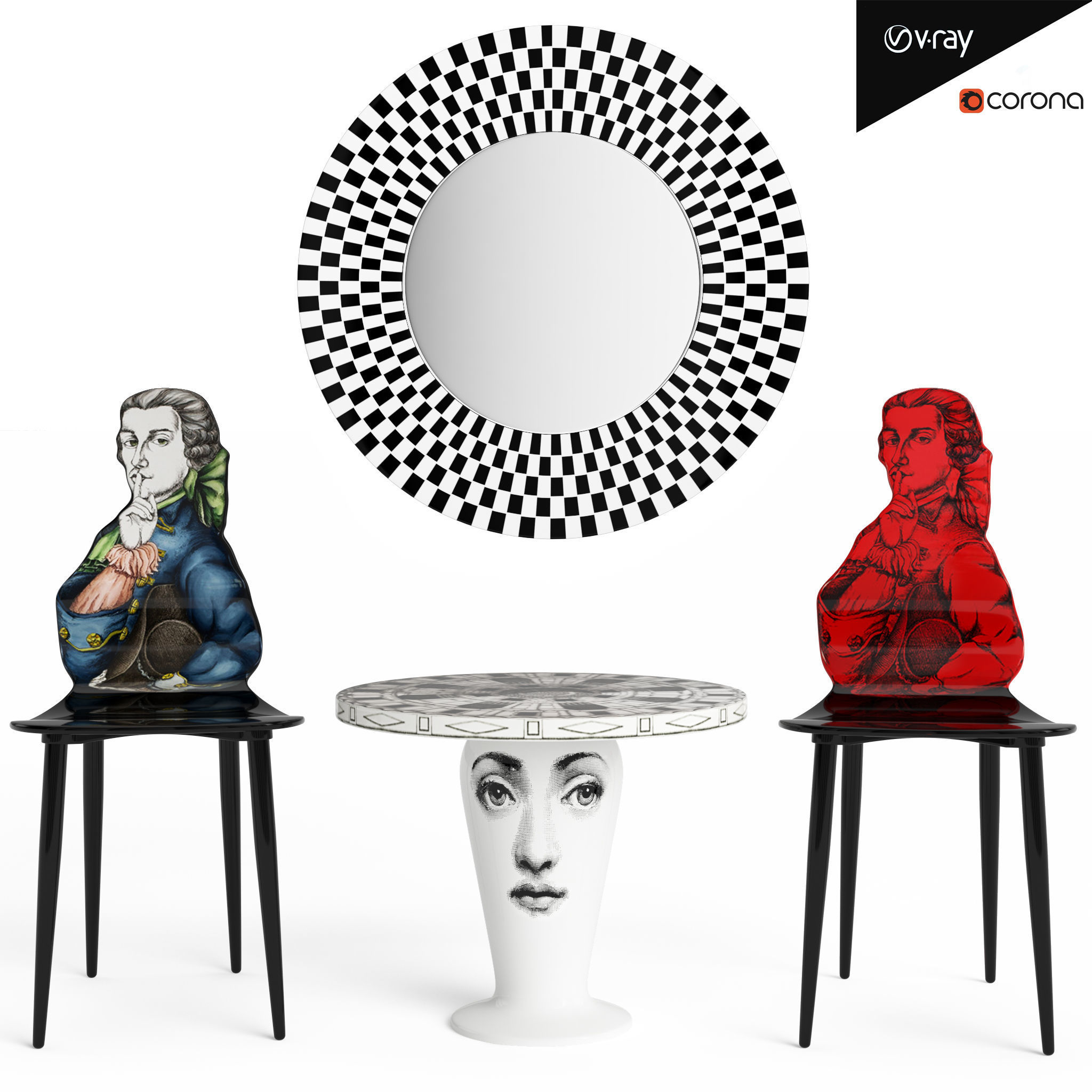 Table and Chair collection model _135