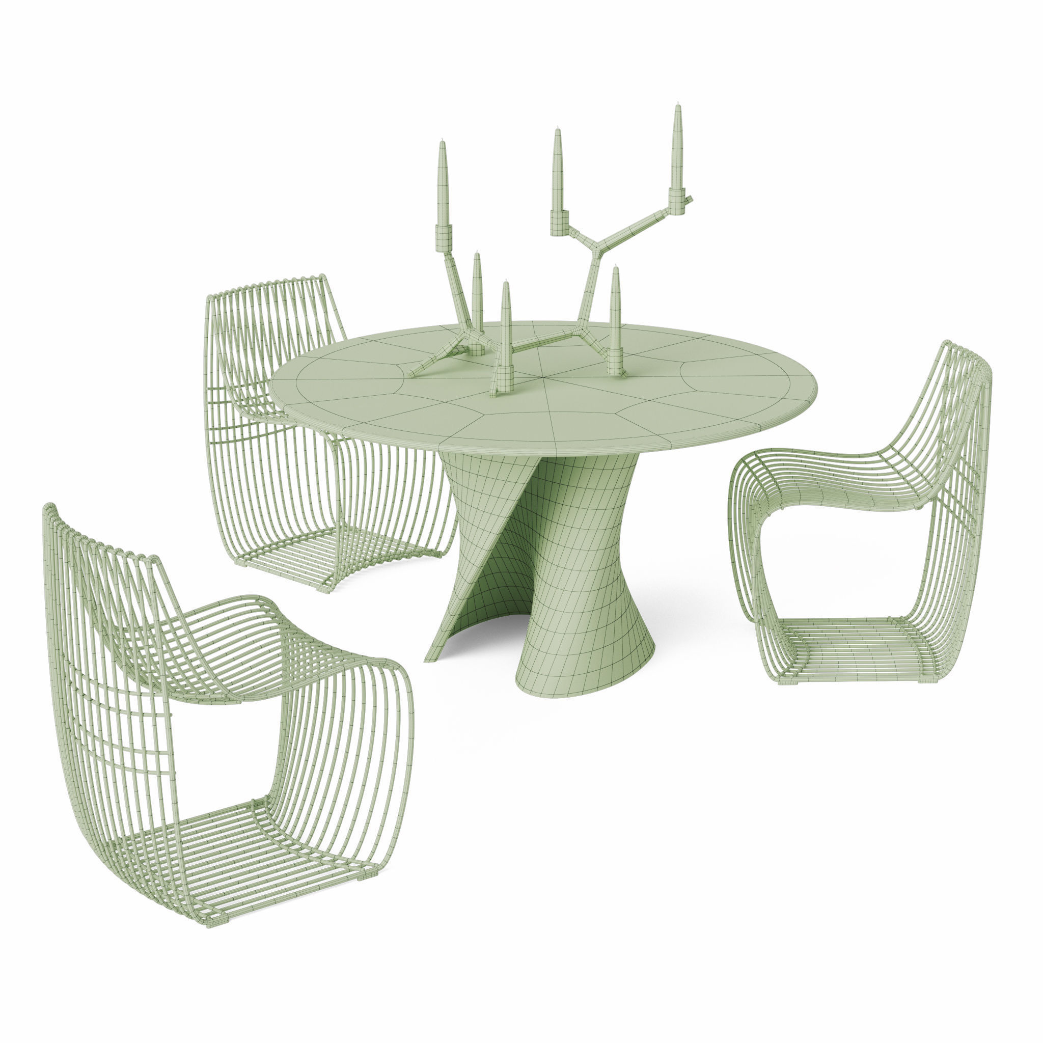 Table and Chair collection model _8