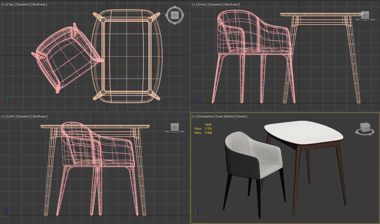 Table and Chair collection model _18