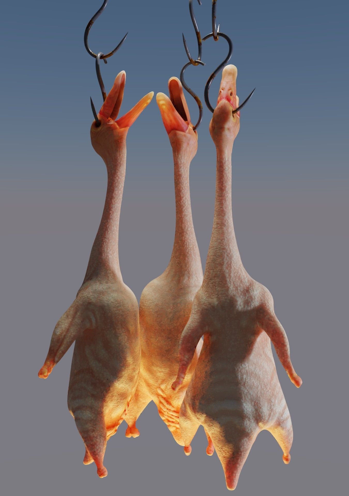 Duck rigged 3D model_1